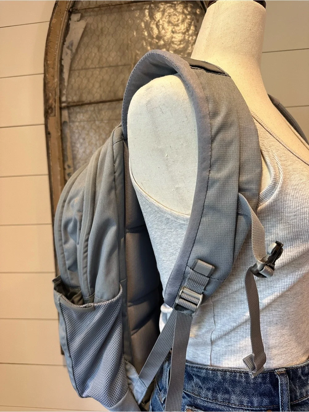 The North Face Backpack Jester Campus Gray with Bungee Detail